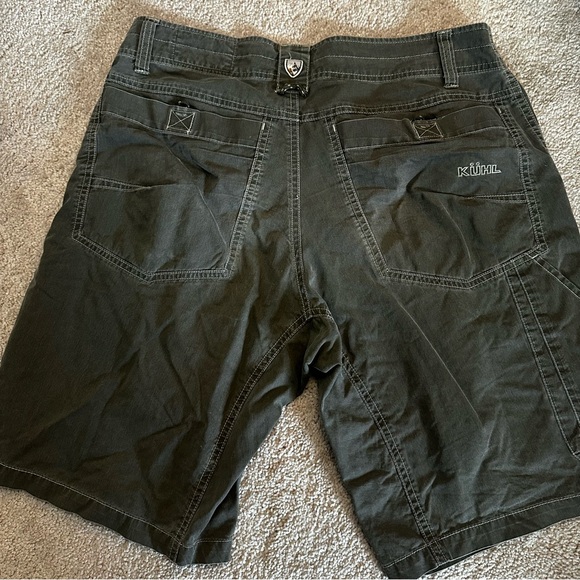 KÜHL Men’s Outdoor Hiking Shorts Size 32 Green Cotton Nylon - Picture 9 of 12